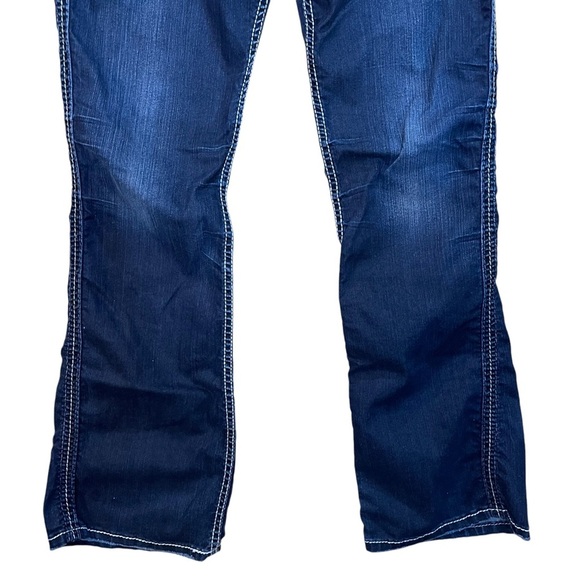 Y2K Silver Women’s Frances 18” Dark Wash Low Rise Bootcut Jeans - Picture 2 of 9